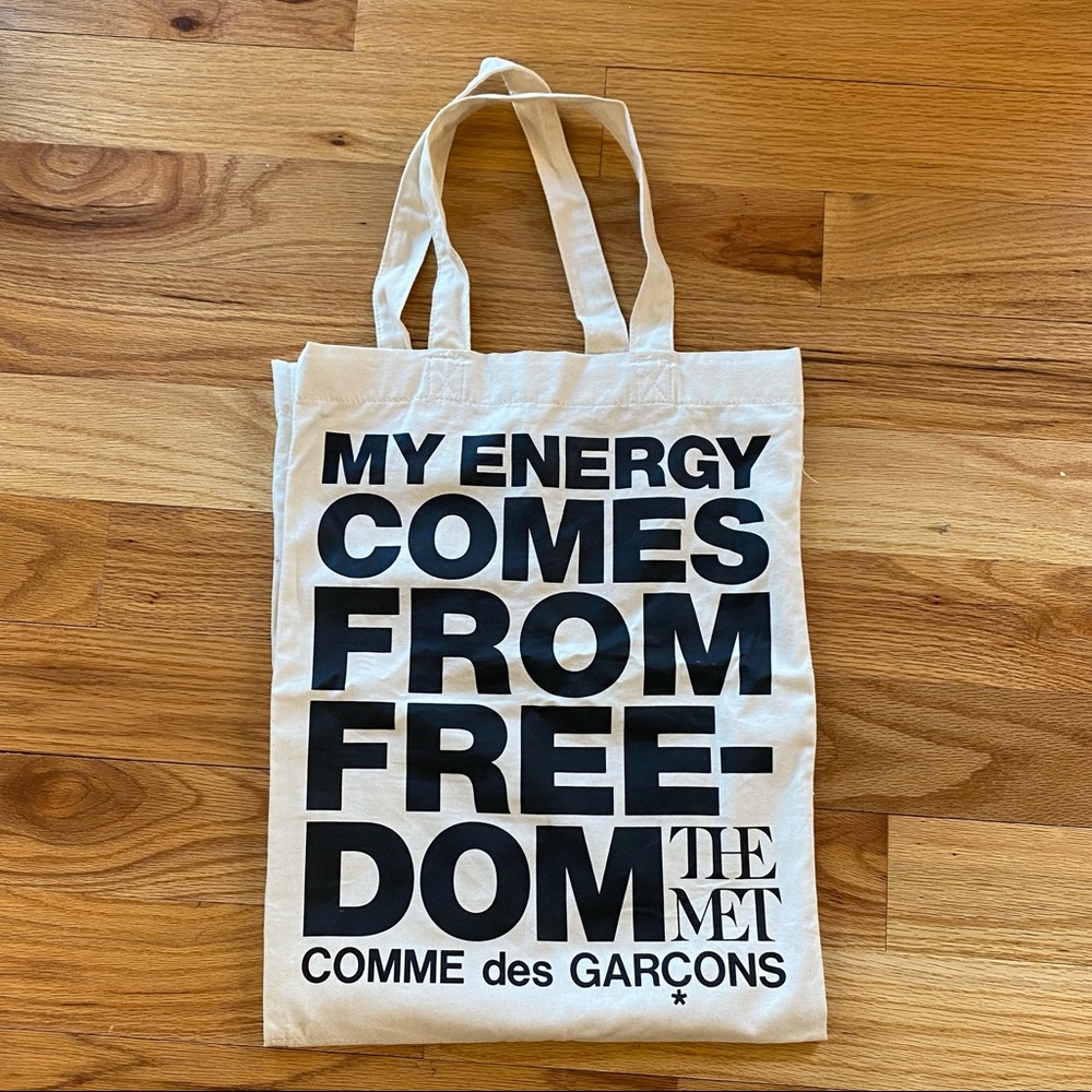 Limited Edition Rare Comme Des Garçons Met Exhibit Tote with 3 compartments.